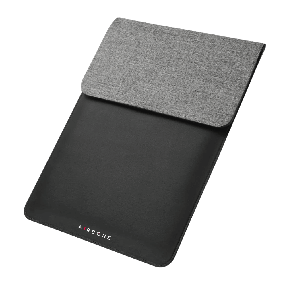 5 in 1 Laptop Sleeve with 20W 3 in 1 Wireless Charging Pad - Beige