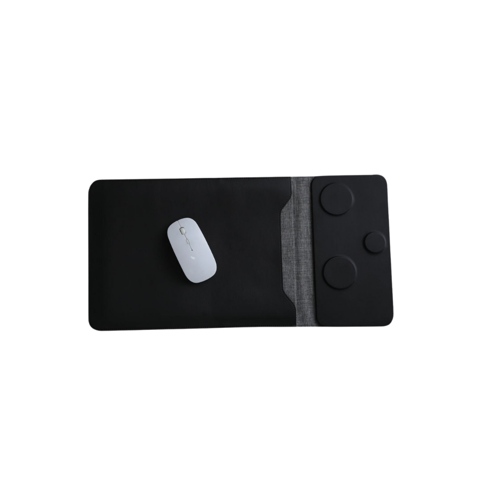 5 in 1 Laptop Sleeve with 20W 3 in 1 Wireless Charging Pad - Beige