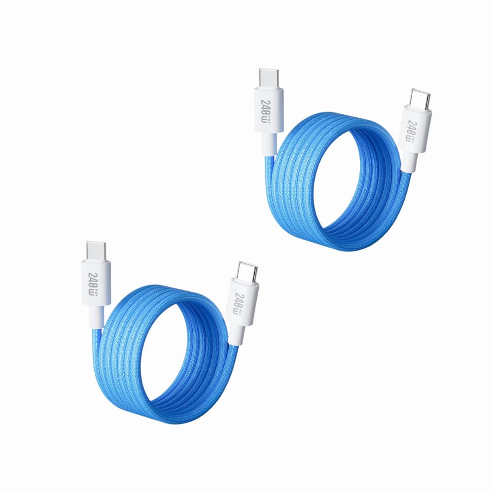 Blue Magnetic Braided Cable 240W
