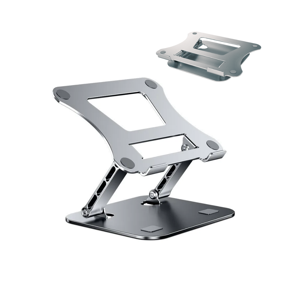 Adjustable Non Swivel Laptop Stand for up to 17" Laptops - Grey