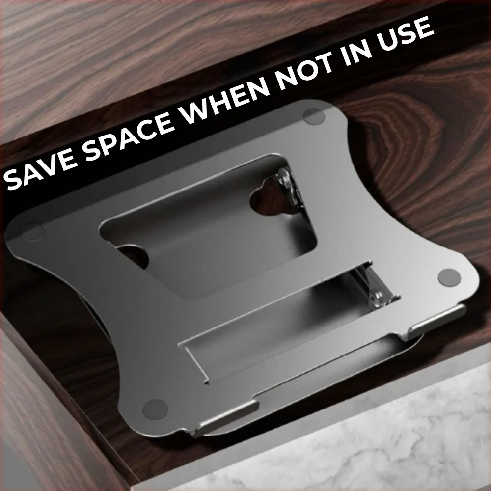 Adjustable Non Swivel Laptop Stand for up to 17" Laptops - Grey
