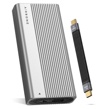 AIRBONE 40Gbps Thunderbolt 4 M.2 NVMe SSD Enclosure with Fan